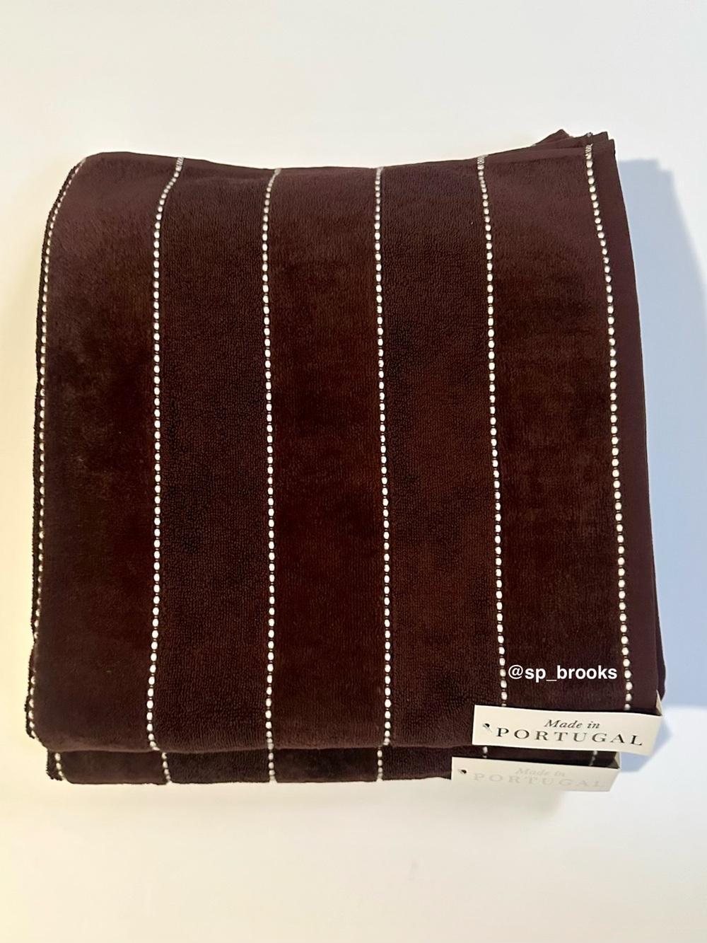 🎁2PC FELPINTER Velour Bath Towels - Brown - Cotton, Super Soft & Absorbent
